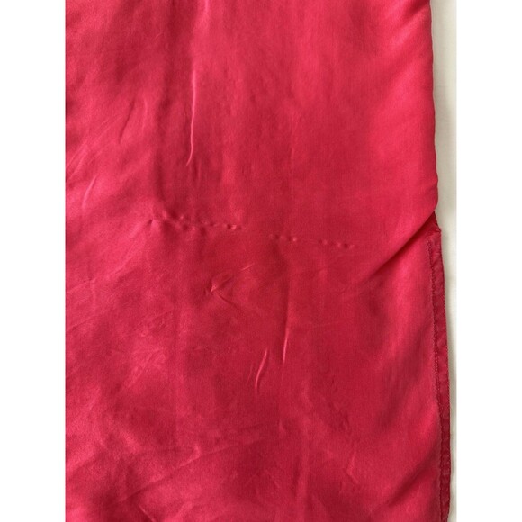 Silk Exchange Blouse Size S Hot Pink Short Sleeve Button-down Pockets 100% Silk - Picture 5 of 8